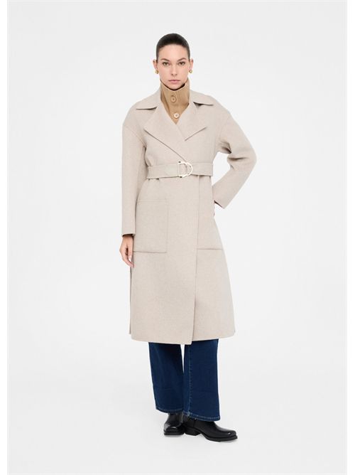 Cappotto in lana con cintura LIU JO | CF5283T4627/71500